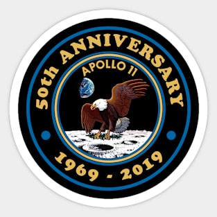 Apollo 11 50th Anniversary Sticker